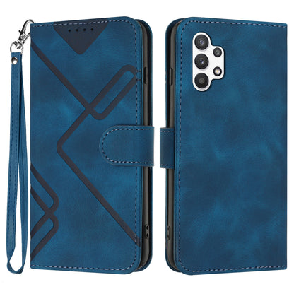 YX0040 For Samsung Galaxy A13 4G Imprinted Phone Wallet Case PU Leather Foldable Stand Cover