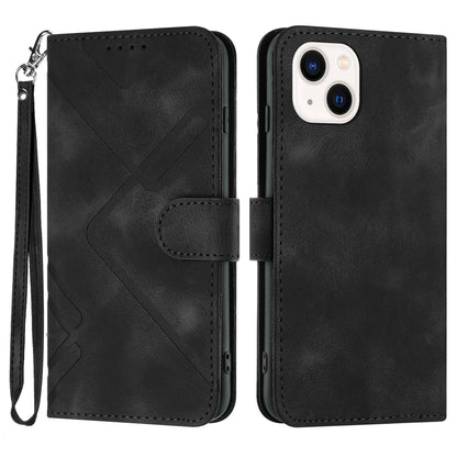 YX0040 For iPhone 13 mini 5.4 inch Stylish Imprinted Phone Case PU Leather Wallet Stand Cover
