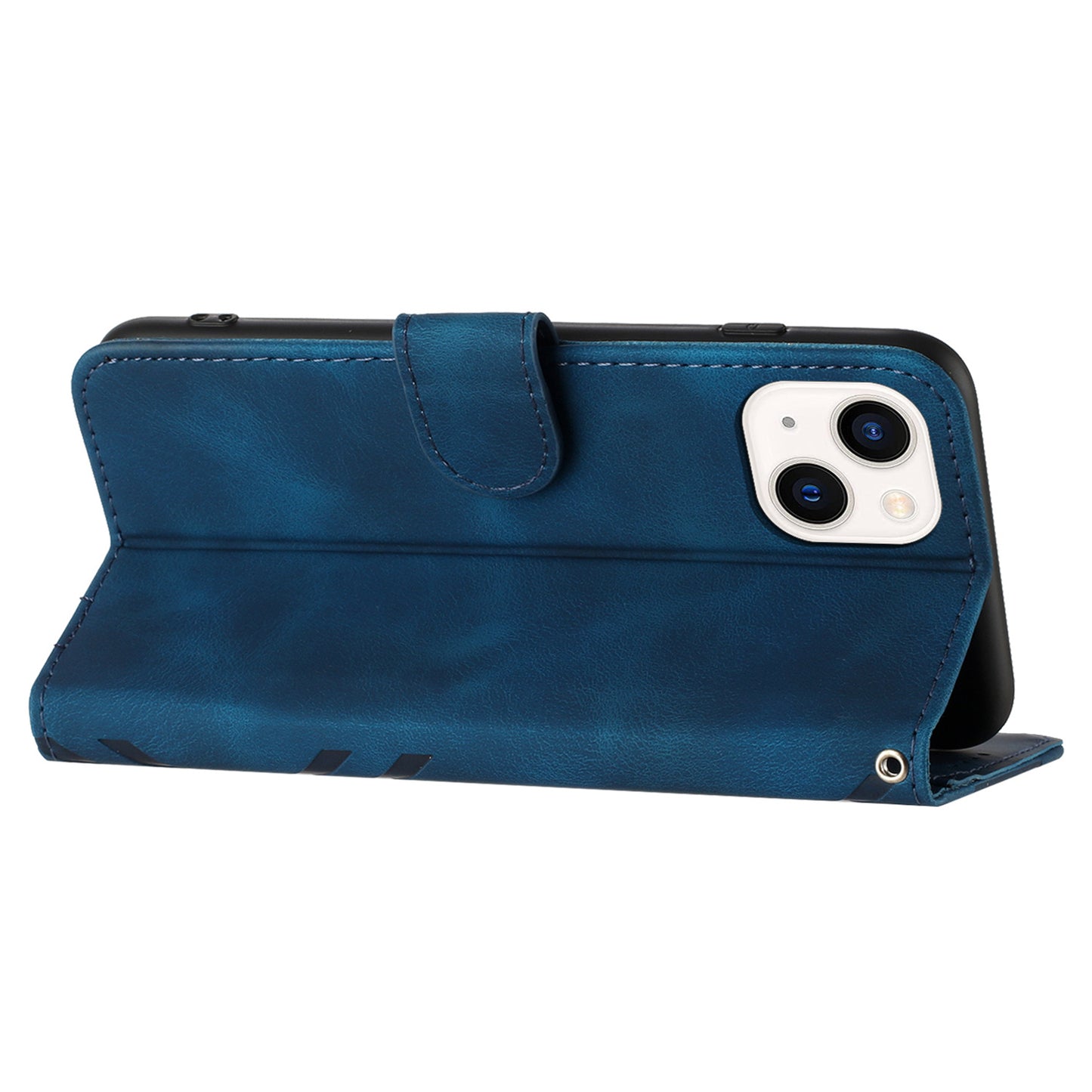 YX0040 For iPhone 13 mini 5.4 inch Stylish Imprinted Phone Case PU Leather Wallet Stand Cover