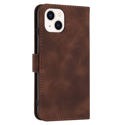 YX0040 For iPhone 13 mini 5.4 inch Stylish Imprinted Phone Case PU Leather Wallet Stand Cover