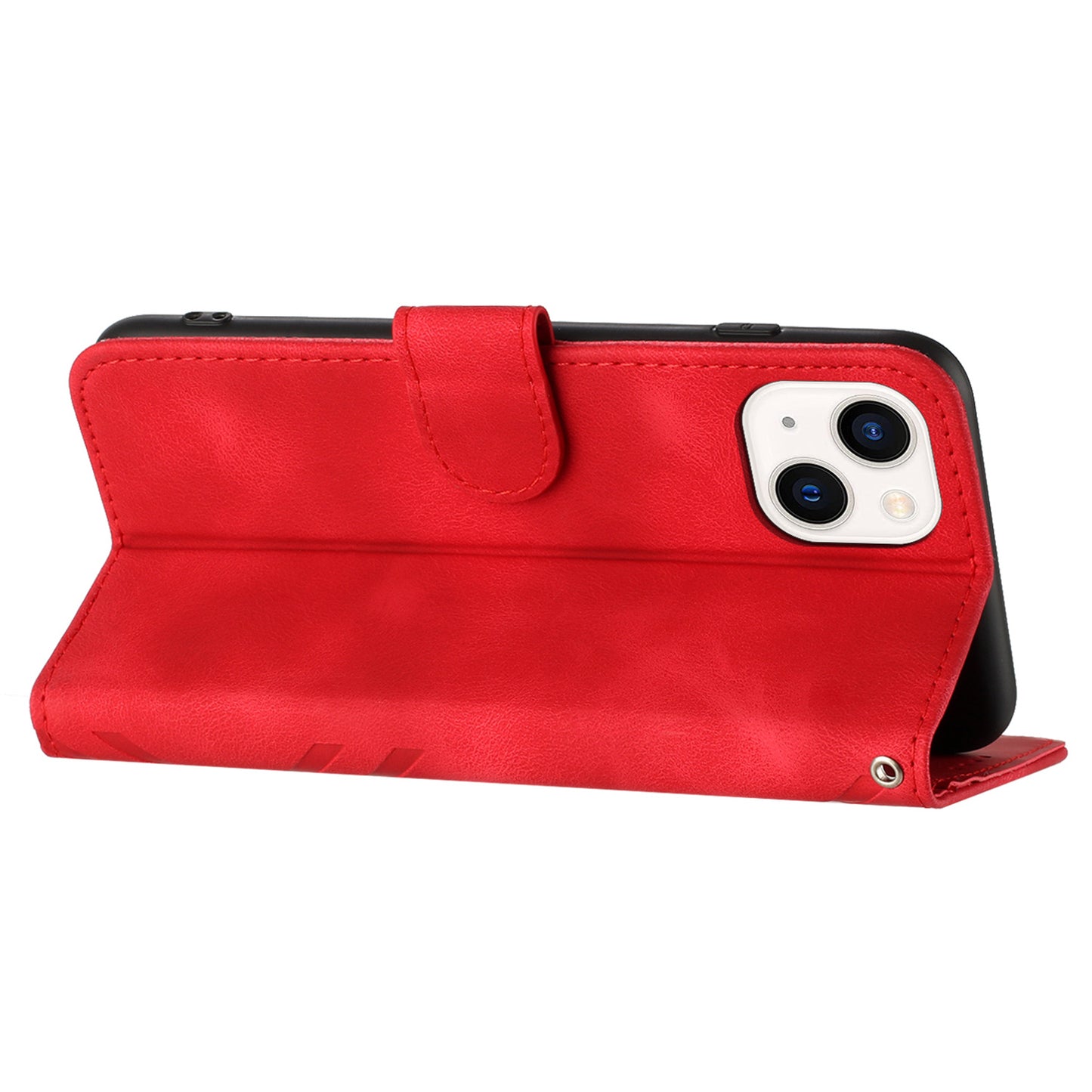 YX0040 For iPhone 13 mini 5.4 inch Stylish Imprinted Phone Case PU Leather Wallet Stand Cover