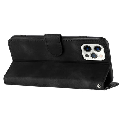 YX0040 Stand Phone Case for iPhone 13 Pro , Imprinted Pattern PU Leather Wallet Anti-drop Cover