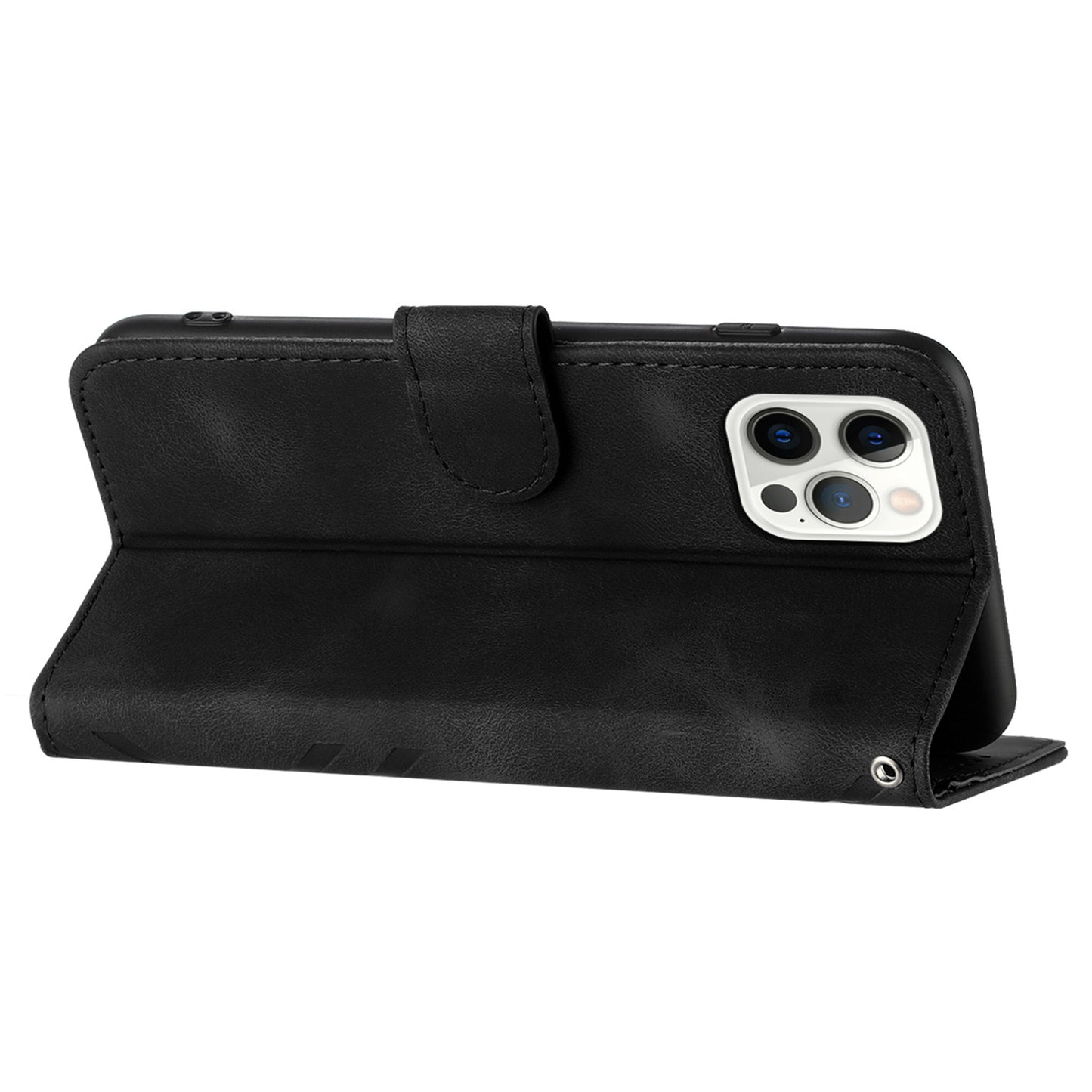 YX0040 For iPhone 13 Pro Max 6.7 inch Imprinted Flip Stand Shell PU Leather Wallet Phone Case