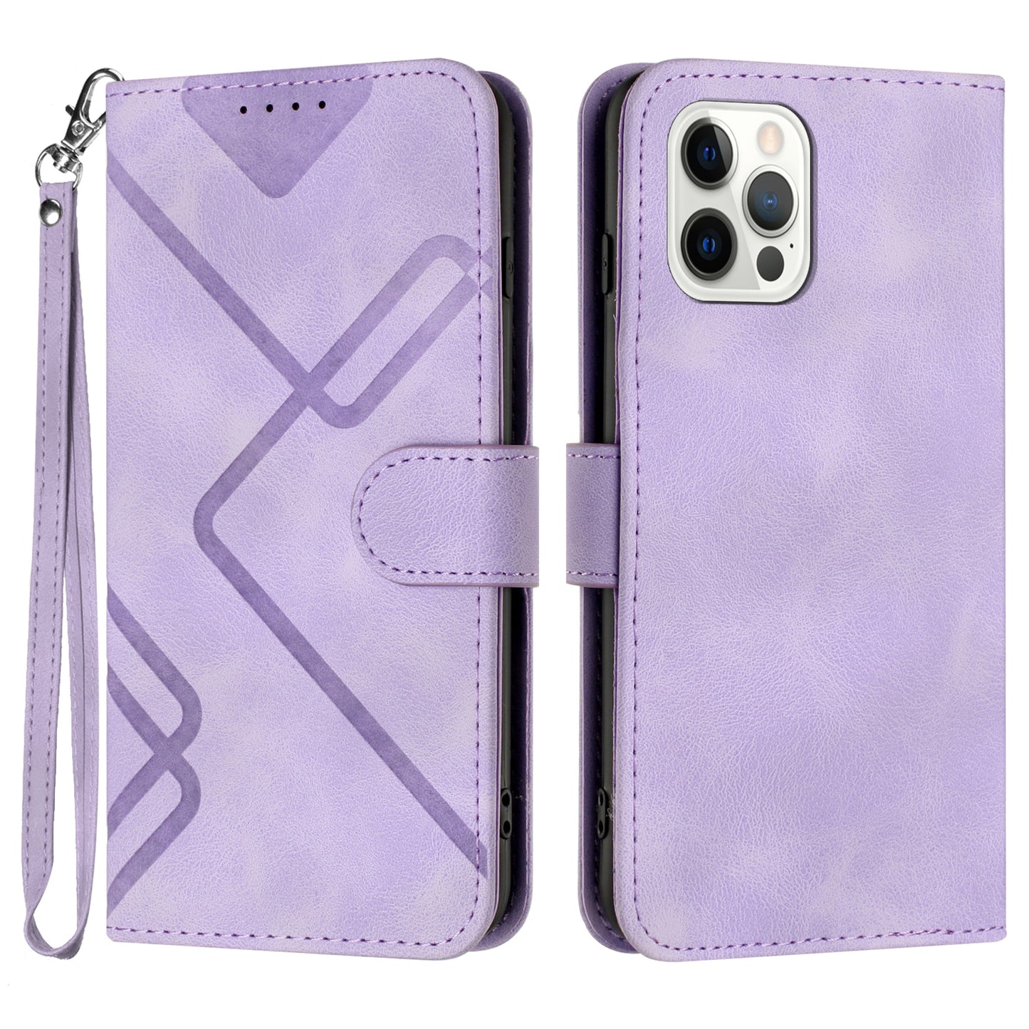 YX0040 For iPhone 13 Pro Max 6.7 inch Imprinted Flip Stand Shell PU Leather Wallet Phone Case