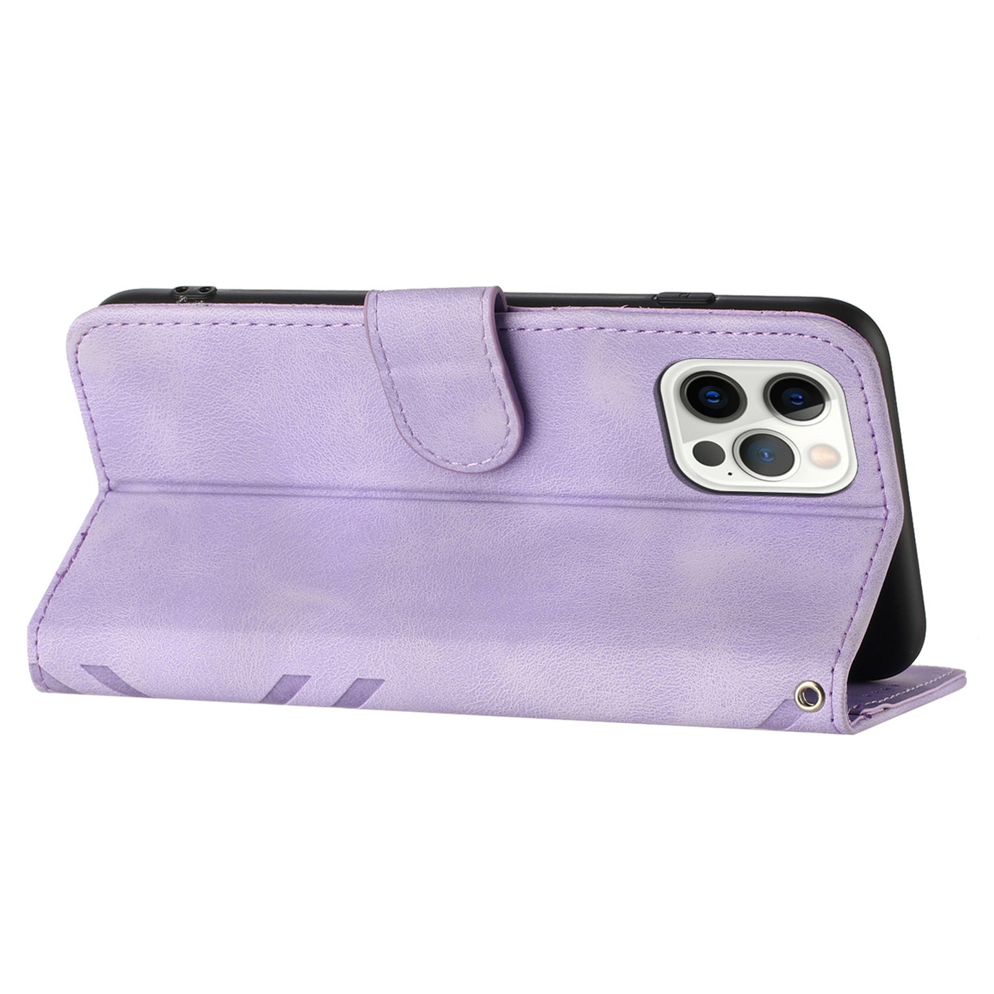 YX0040 For iPhone 13 Pro Max 6.7 inch Imprinted Flip Stand Shell PU Leather Wallet Phone Case