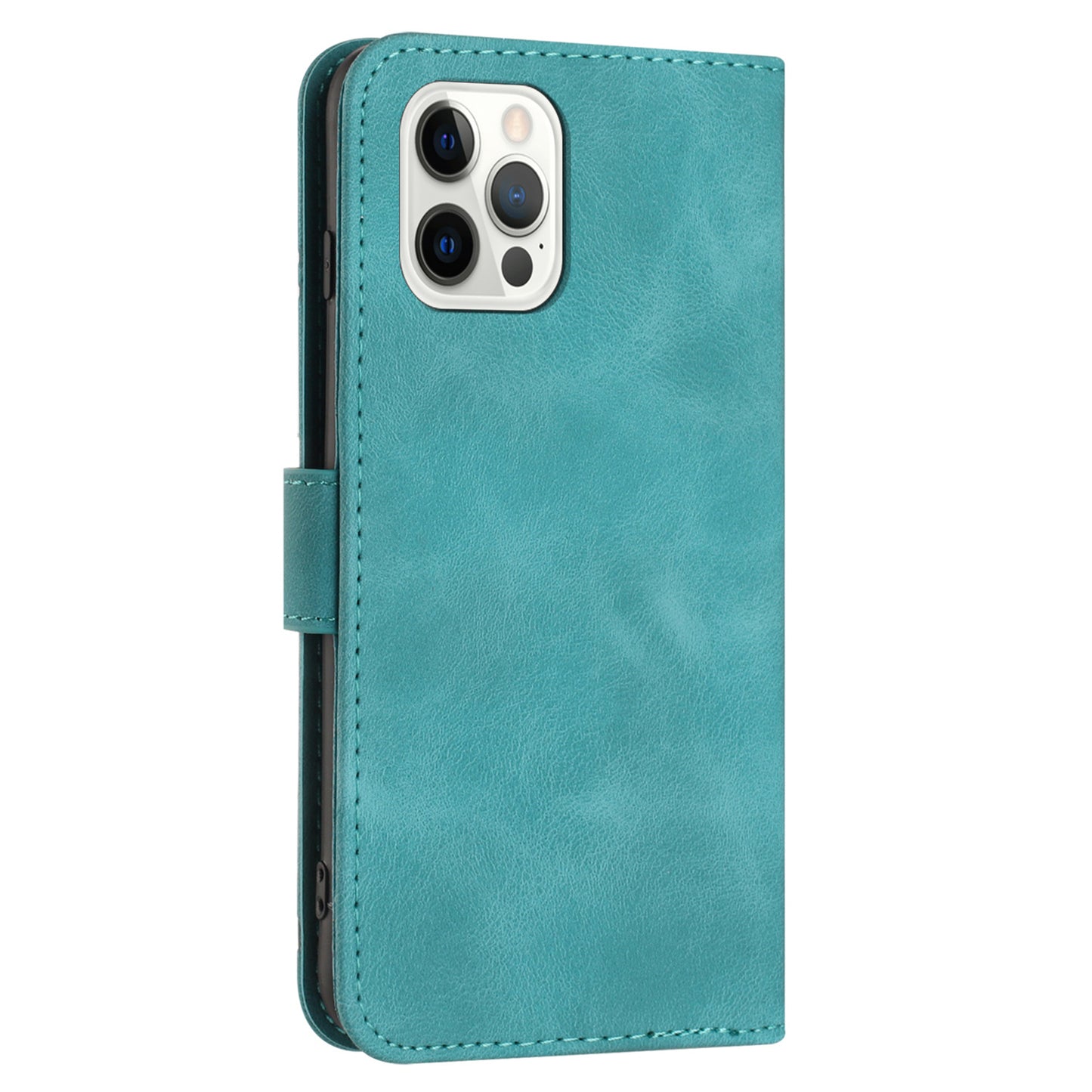YX0040 For iPhone 14 Pro Max Leather Wallet Phone Case Imprinted Stand Protective Cover