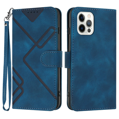 YX0040 For iPhone 14 Pro Max Leather Wallet Phone Case Imprinted Stand Protective Cover