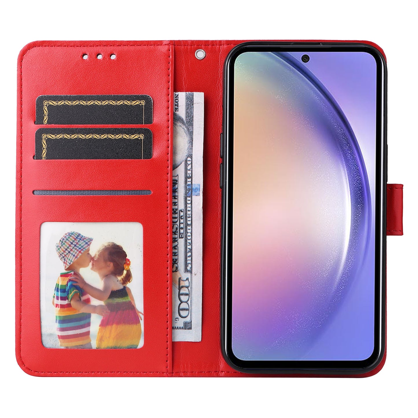 For Samsung Galaxy M54 5G / F54 5G PU Leather Flip Phone Case Sunflower Imprinted Stand Wallet Cover