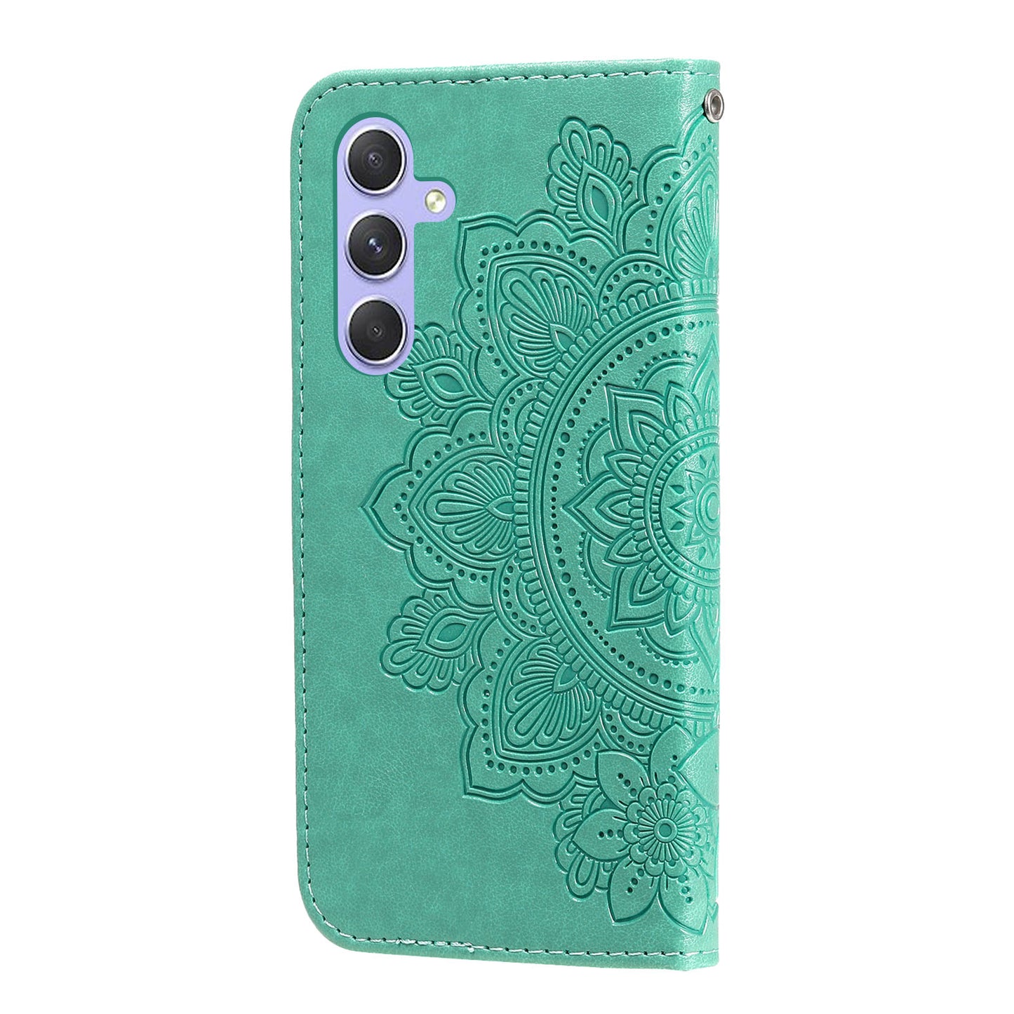 For Samsung Galaxy M54 5G / F54 5G Flower Imprinted Leather Wallet Case Stand Flip Protective Phone Cover
