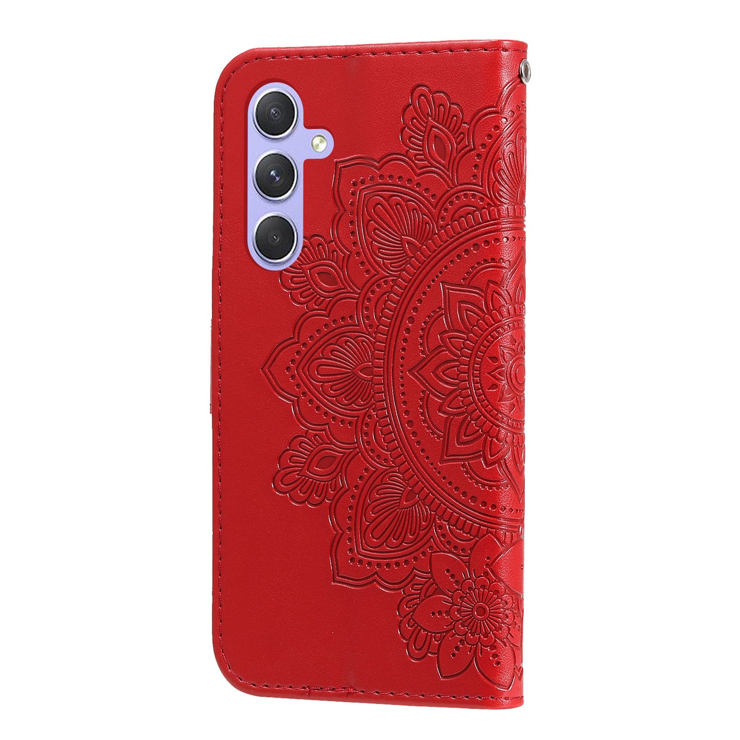 For Samsung Galaxy M54 5G / F54 5G Flower Imprinted Leather Wallet Case Stand Flip Protective Phone Cover