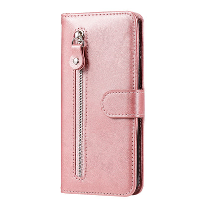 For Samsung Galaxy M54 5G / F54 5G PU Leather Zipper Pocket Phone Case Calf Texture Wallet Stand Cover