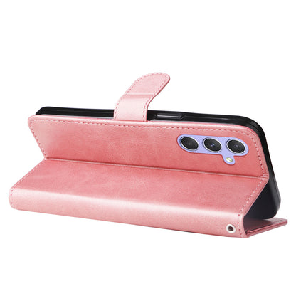 For Samsung Galaxy M54 5G / F54 5G PU Leather Zipper Pocket Phone Case Calf Texture Wallet Stand Cover