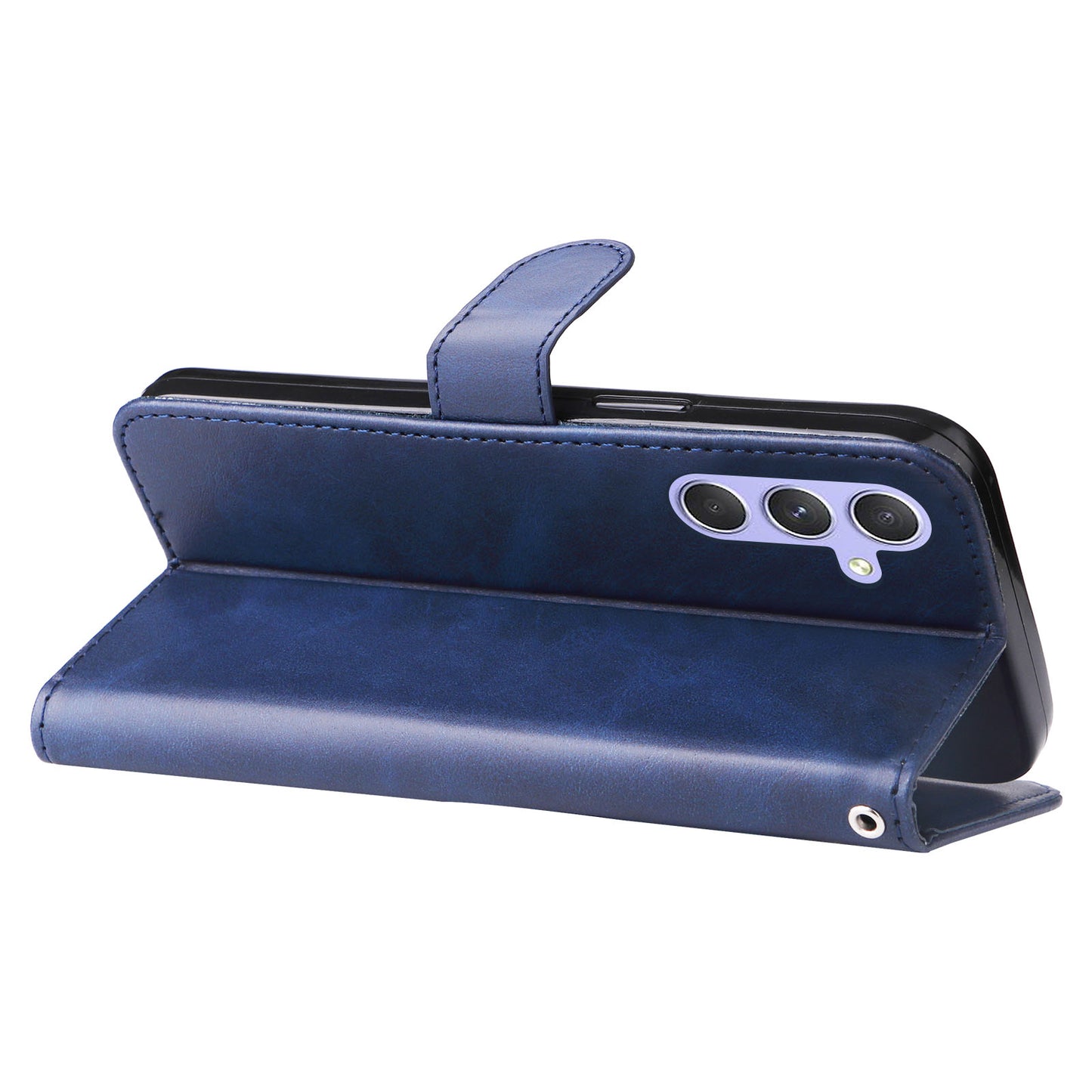 For Samsung Galaxy M54 5G / F54 5G PU Leather Zipper Pocket Phone Case Calf Texture Wallet Stand Cover