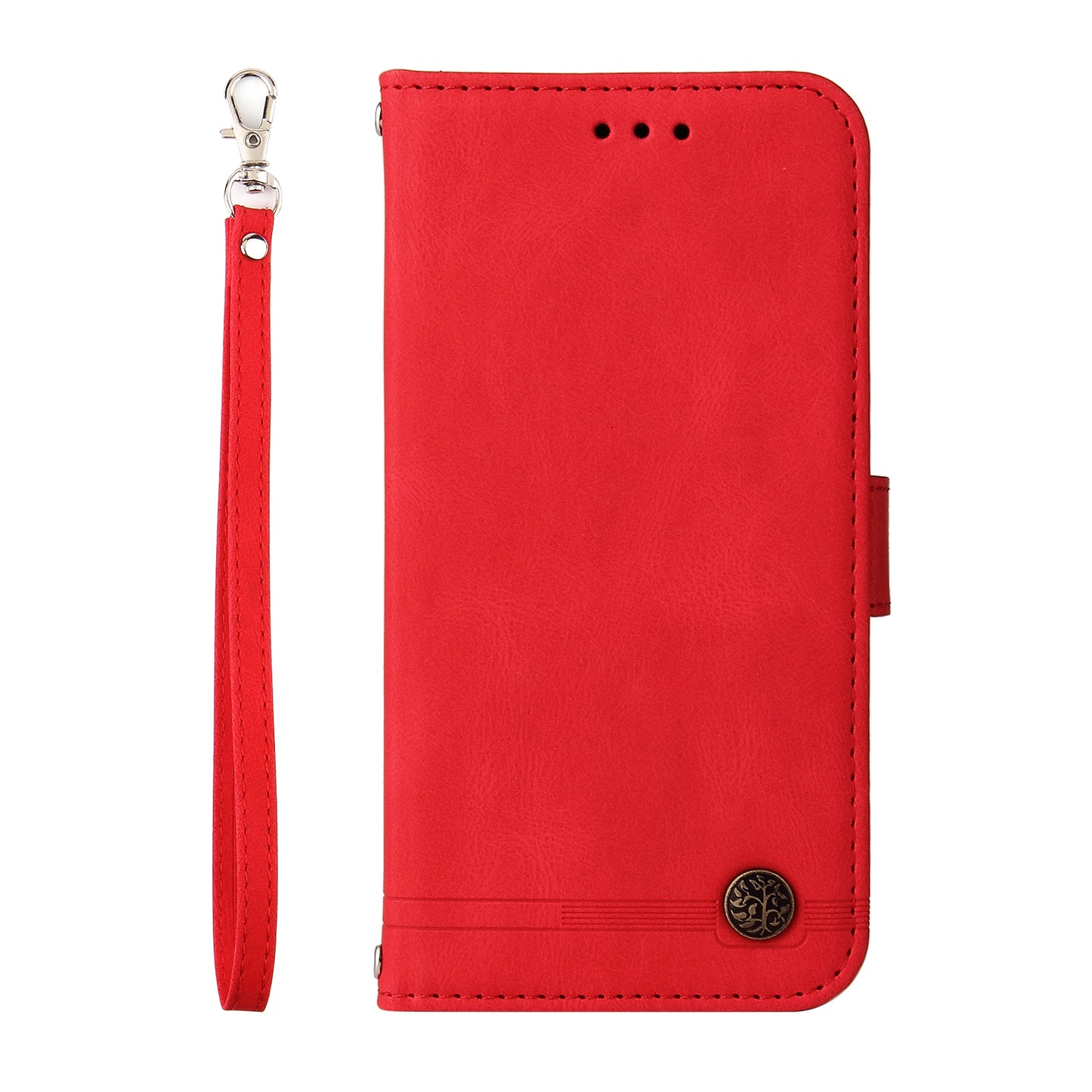 For Samsung Galaxy M54 5G / F54 5G PU Leather Skin-touch Phone Case Imprinted Lines Stand Wallet Cover