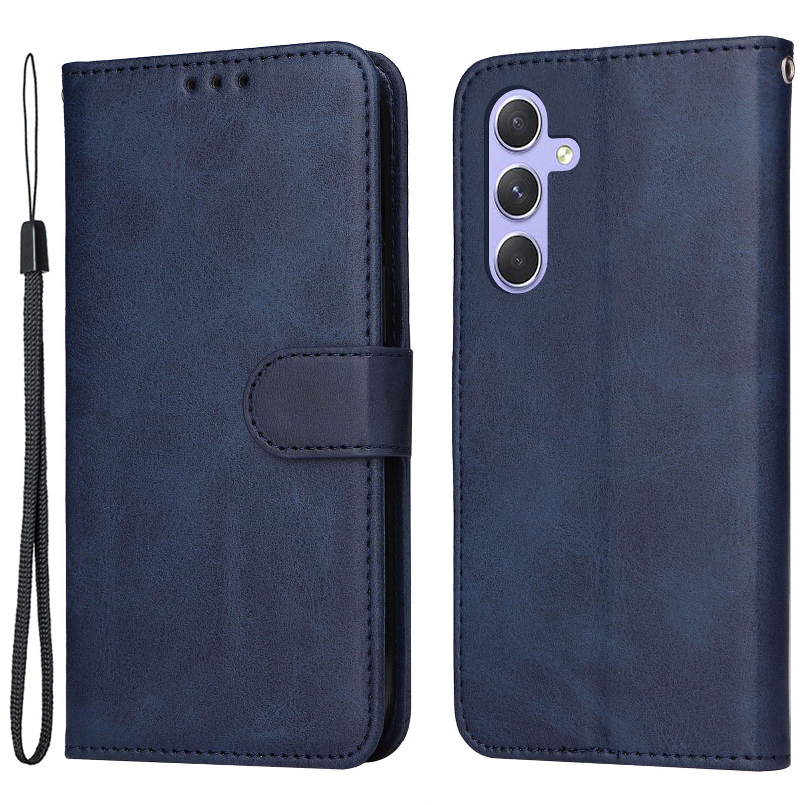 For Samsung Galaxy M54 5G / F54 5G Flip Protective Phone Cover PU Leather Calf Texture Stand Wallet Case