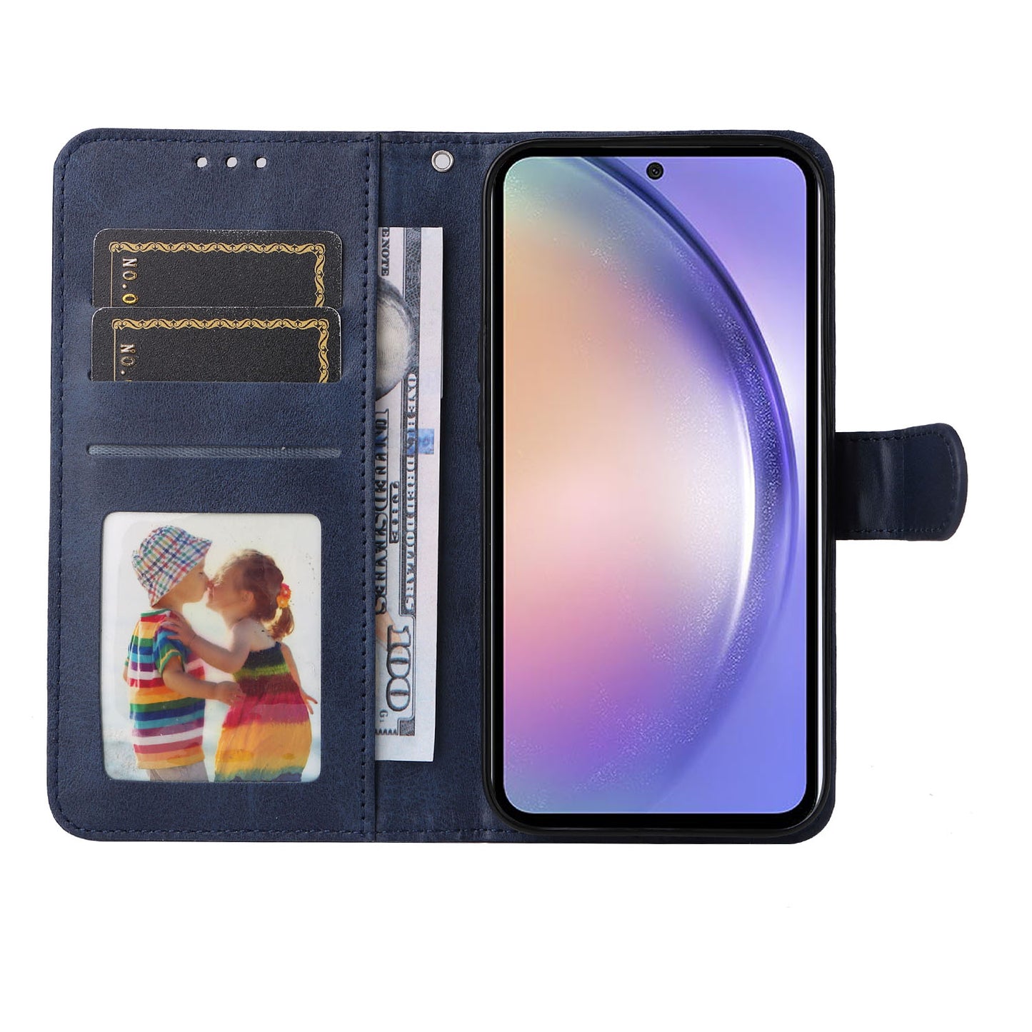 For Samsung Galaxy M54 5G / F54 5G Flip Protective Phone Cover PU Leather Calf Texture Stand Wallet Case