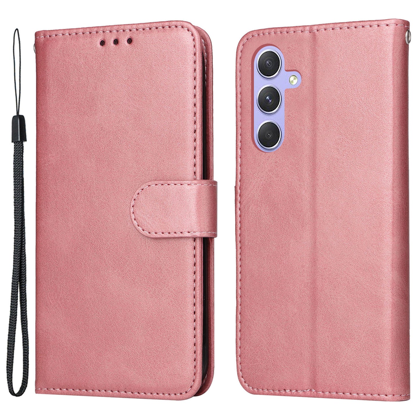 For Samsung Galaxy M54 5G / F54 5G Flip Protective Phone Cover PU Leather Calf Texture Stand Wallet Case