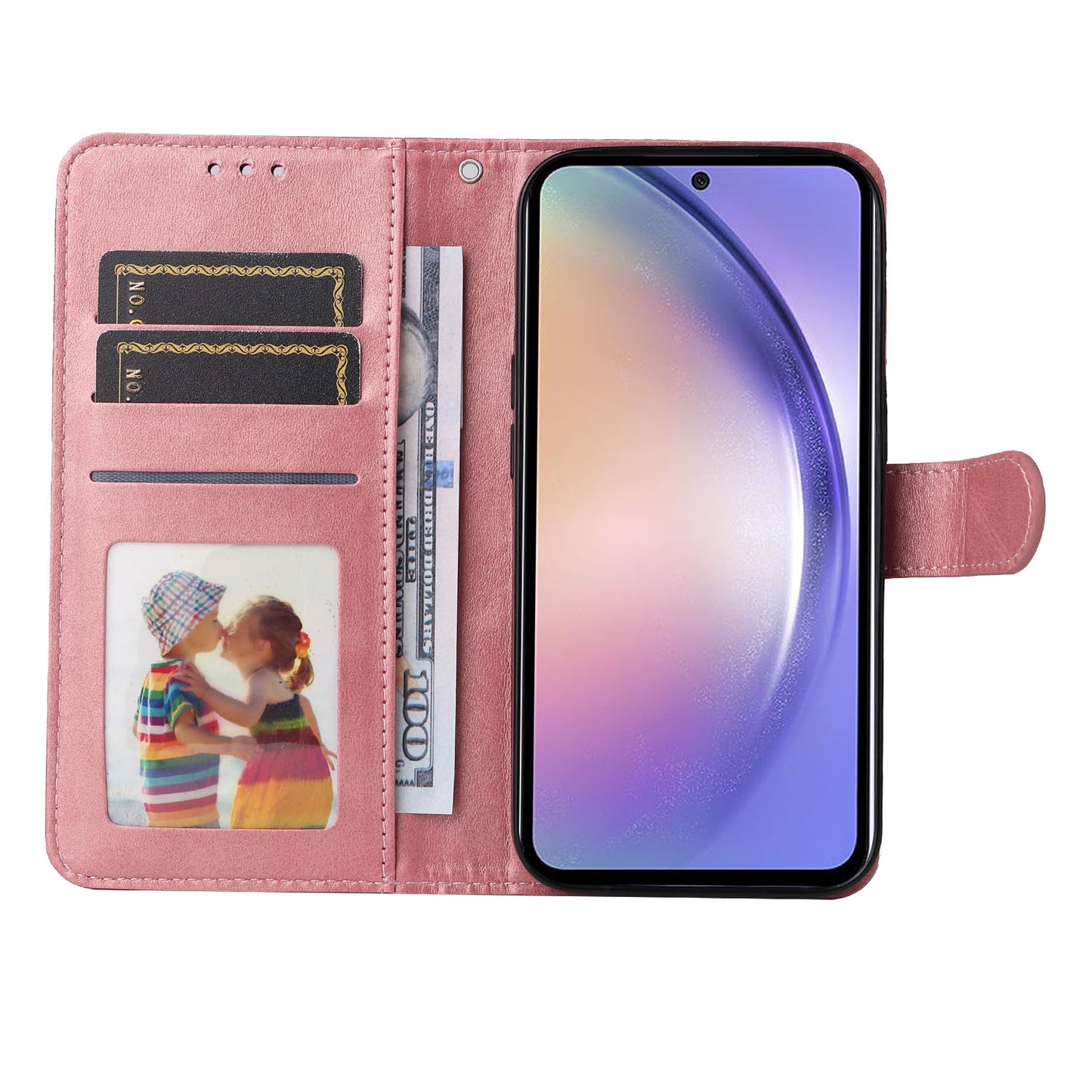 For Samsung Galaxy M54 5G / F54 5G Flip Protective Phone Cover PU Leather Calf Texture Stand Wallet Case