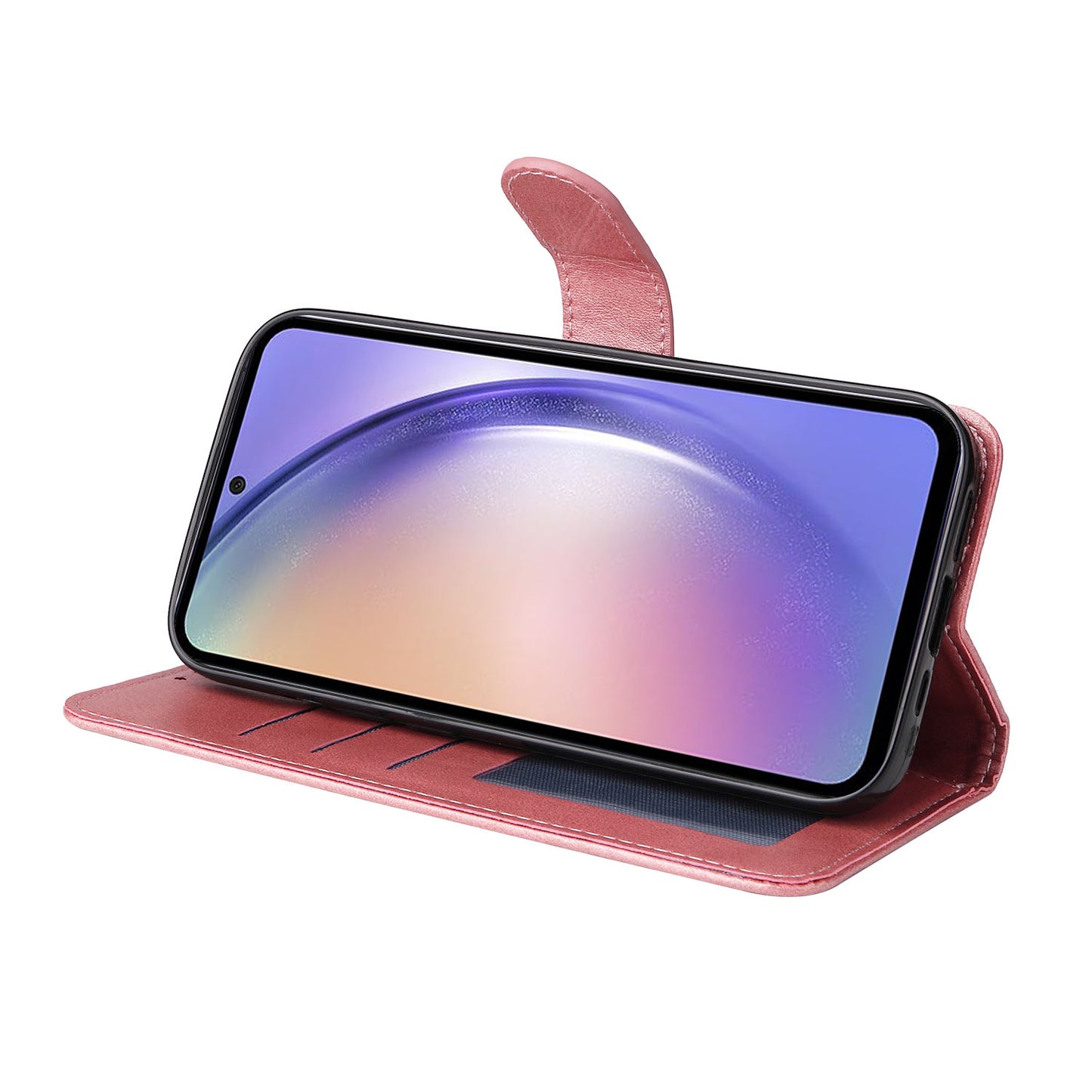 For Samsung Galaxy M54 5G / F54 5G Flip Protective Phone Cover PU Leather Calf Texture Stand Wallet Case