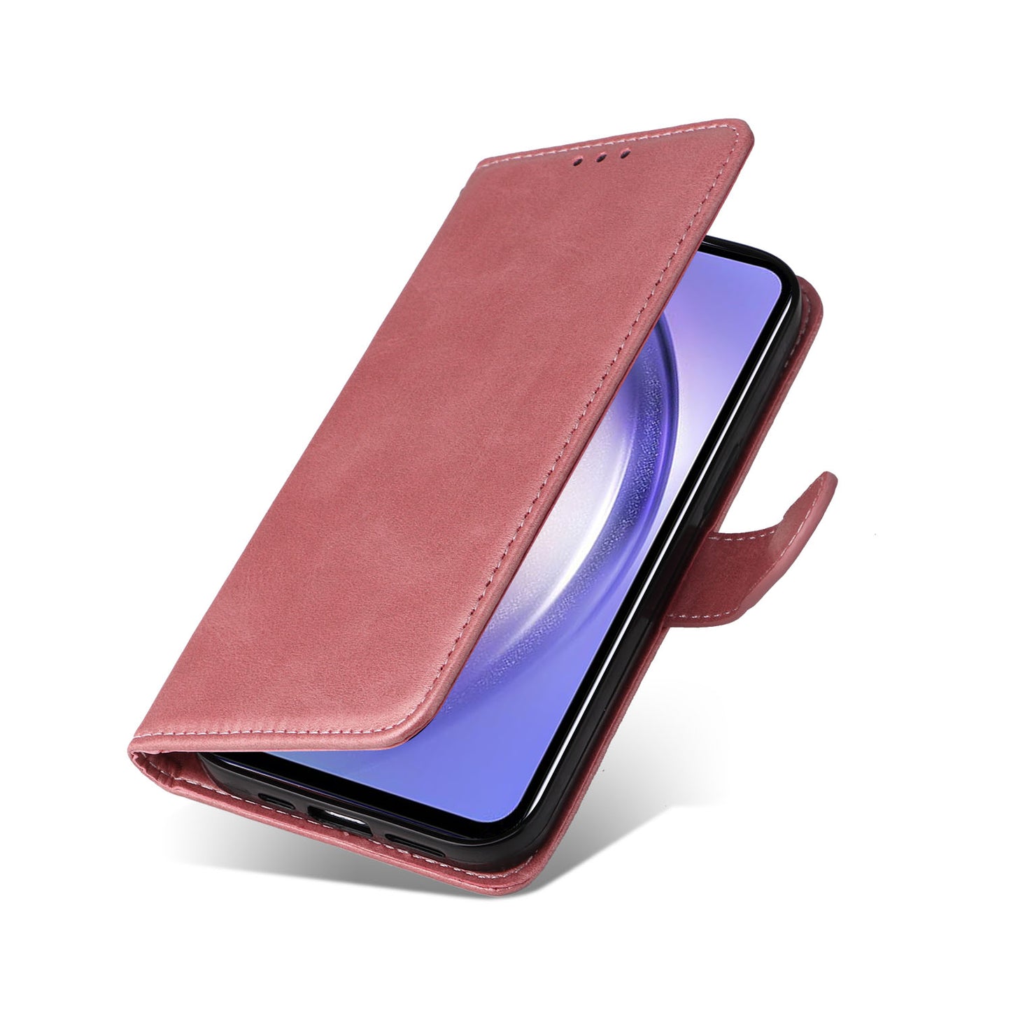 For Samsung Galaxy M54 5G / F54 5G Flip Protective Phone Cover PU Leather Calf Texture Stand Wallet Case
