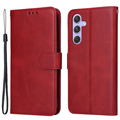 For Samsung Galaxy M54 5G / F54 5G Flip Protective Phone Cover PU Leather Calf Texture Stand Wallet Case