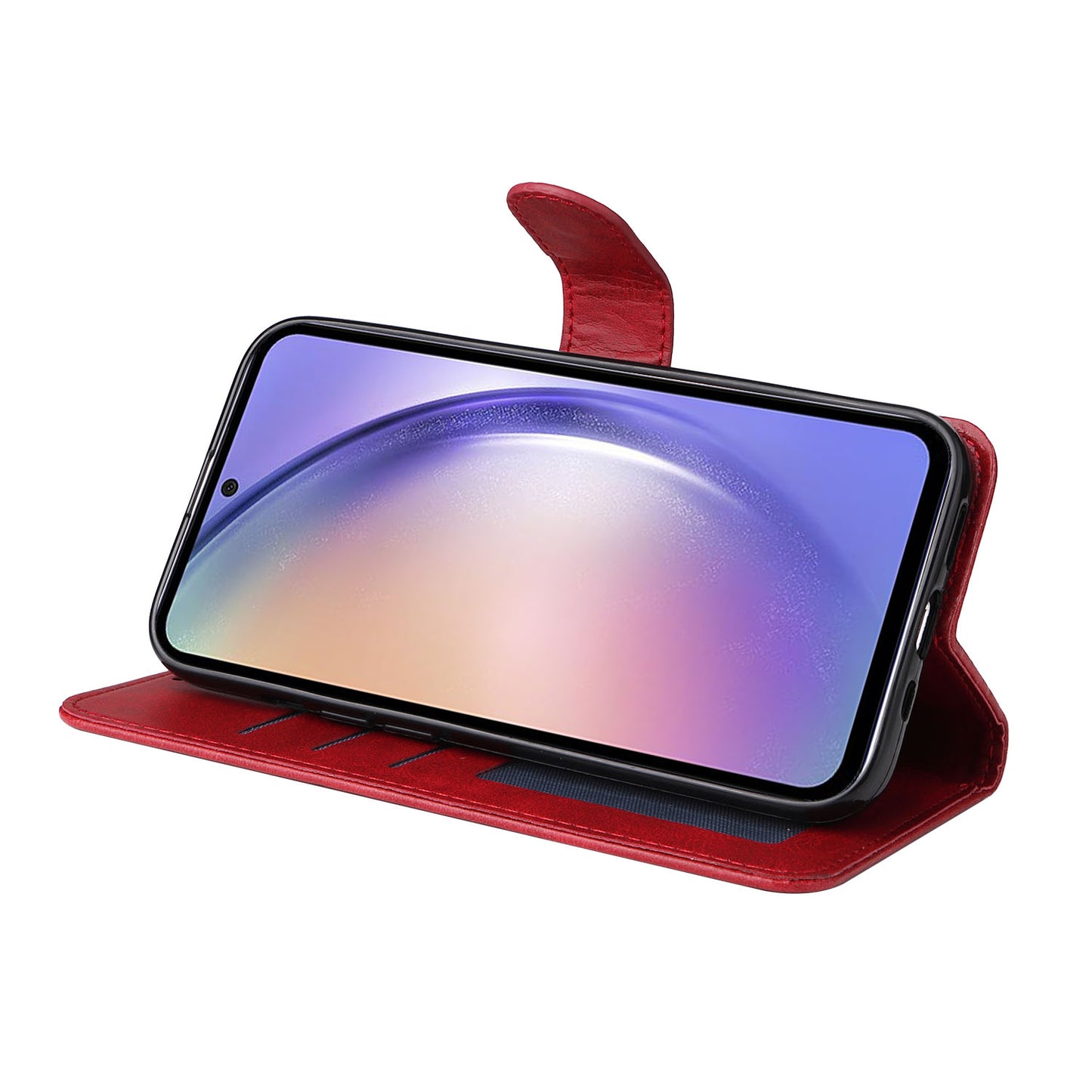 For Samsung Galaxy M54 5G / F54 5G Flip Protective Phone Cover PU Leather Calf Texture Stand Wallet Case