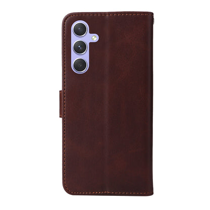 For Samsung Galaxy M54 5G / F54 5G Flip Protective Phone Cover PU Leather Calf Texture Stand Wallet Case