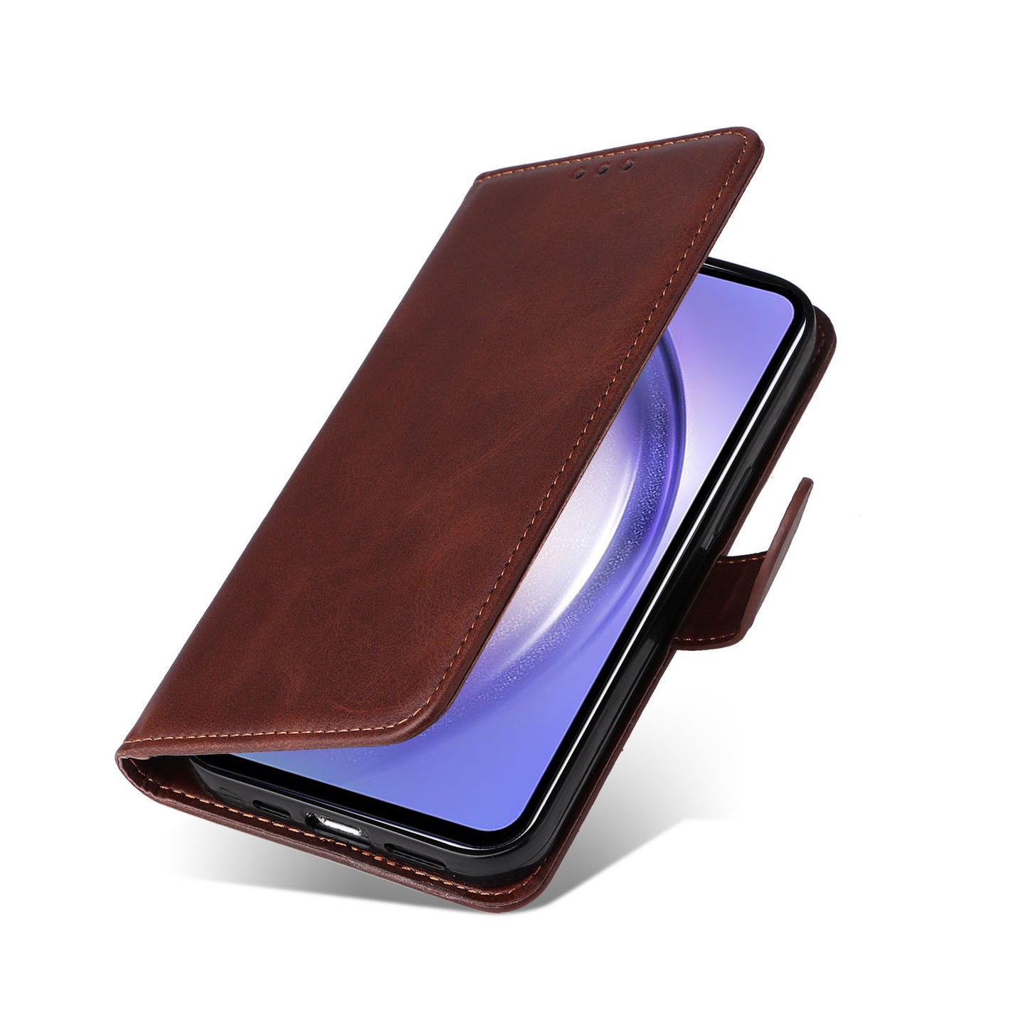 For Samsung Galaxy M54 5G / F54 5G Flip Protective Phone Cover PU Leather Calf Texture Stand Wallet Case