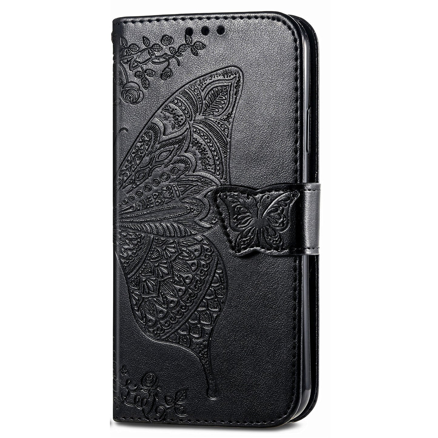 For Samsung Galaxy A24 4G Stand Wallet Case PU Leather Butterfly Imprinted Flip Phone Cover