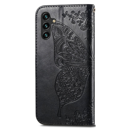 For Samsung Galaxy A24 4G Stand Wallet Case PU Leather Butterfly Imprinted Flip Phone Cover