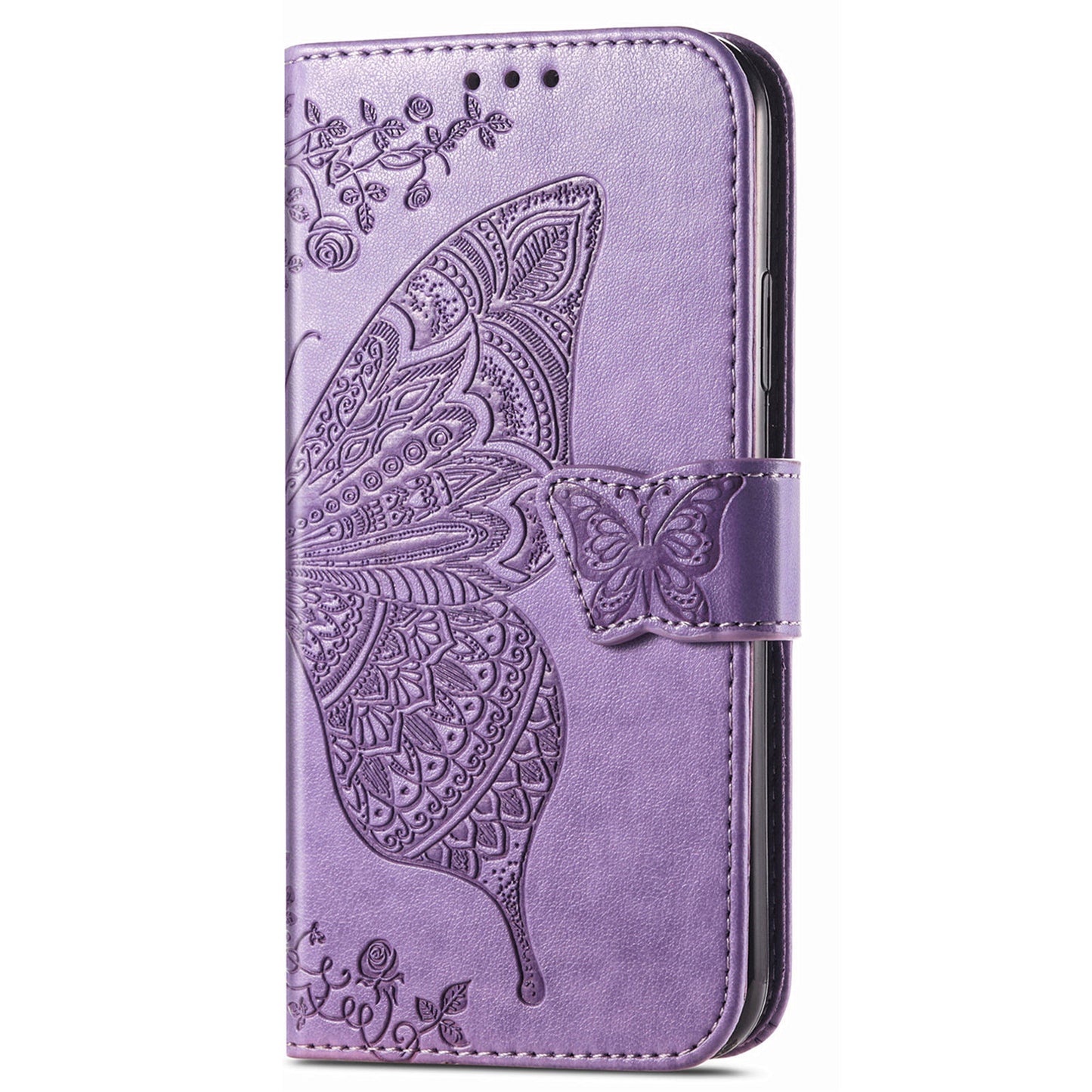 For Samsung Galaxy A24 4G Stand Wallet Case PU Leather Butterfly Imprinted Flip Phone Cover