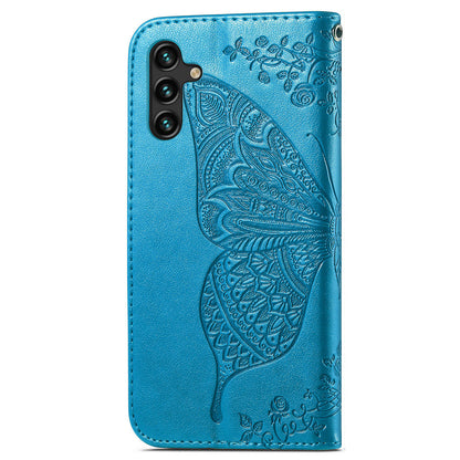 For Samsung Galaxy A24 4G Stand Wallet Case PU Leather Butterfly Imprinted Flip Phone Cover
