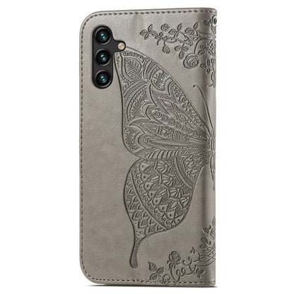 For Samsung Galaxy A24 4G Stand Wallet Case PU Leather Butterfly Imprinted Flip Phone Cover