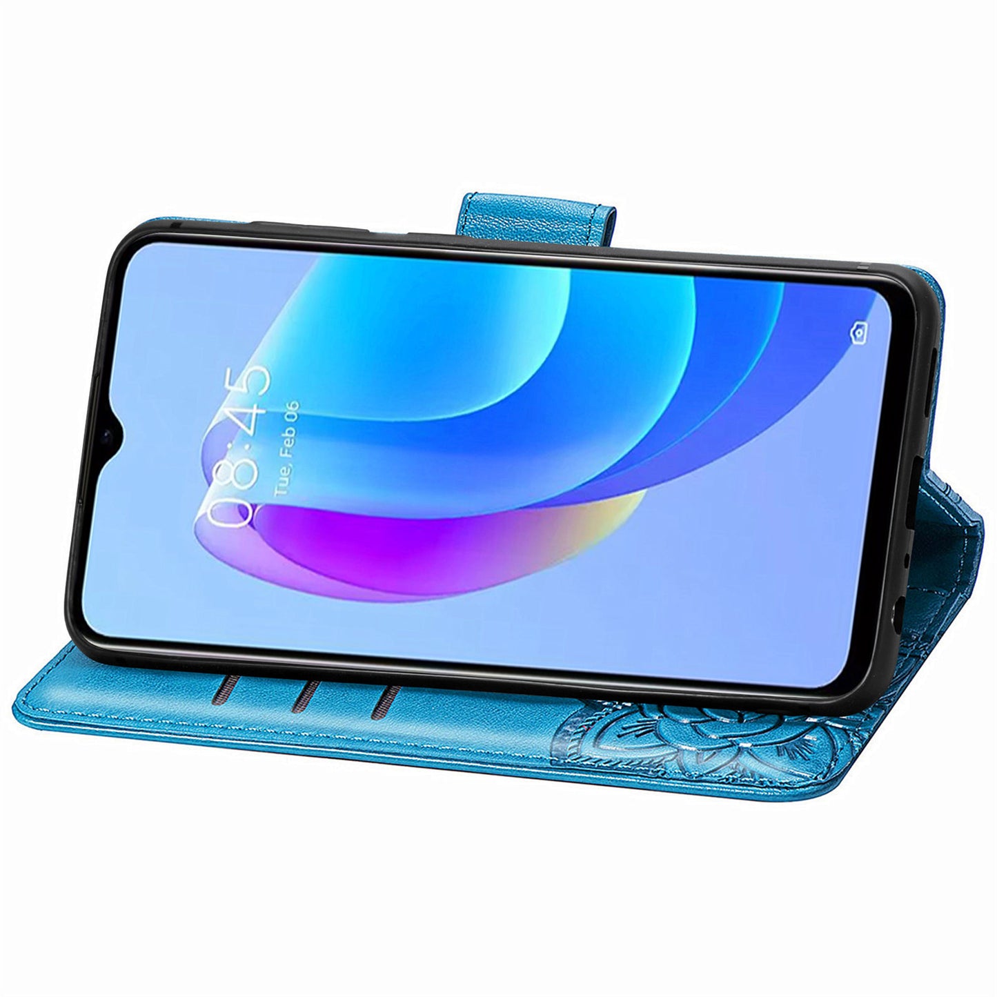 For Tecno Spark 10C 4G PU Leather Flip Cover Imprinting Butterfly Stand Wallet Cell Phone Case