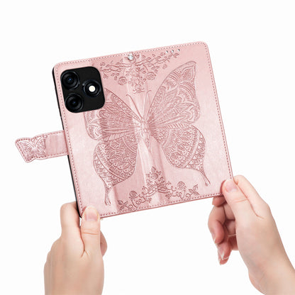 For Tecno Spark 10C 4G PU Leather Flip Cover Imprinting Butterfly Stand Wallet Cell Phone Case