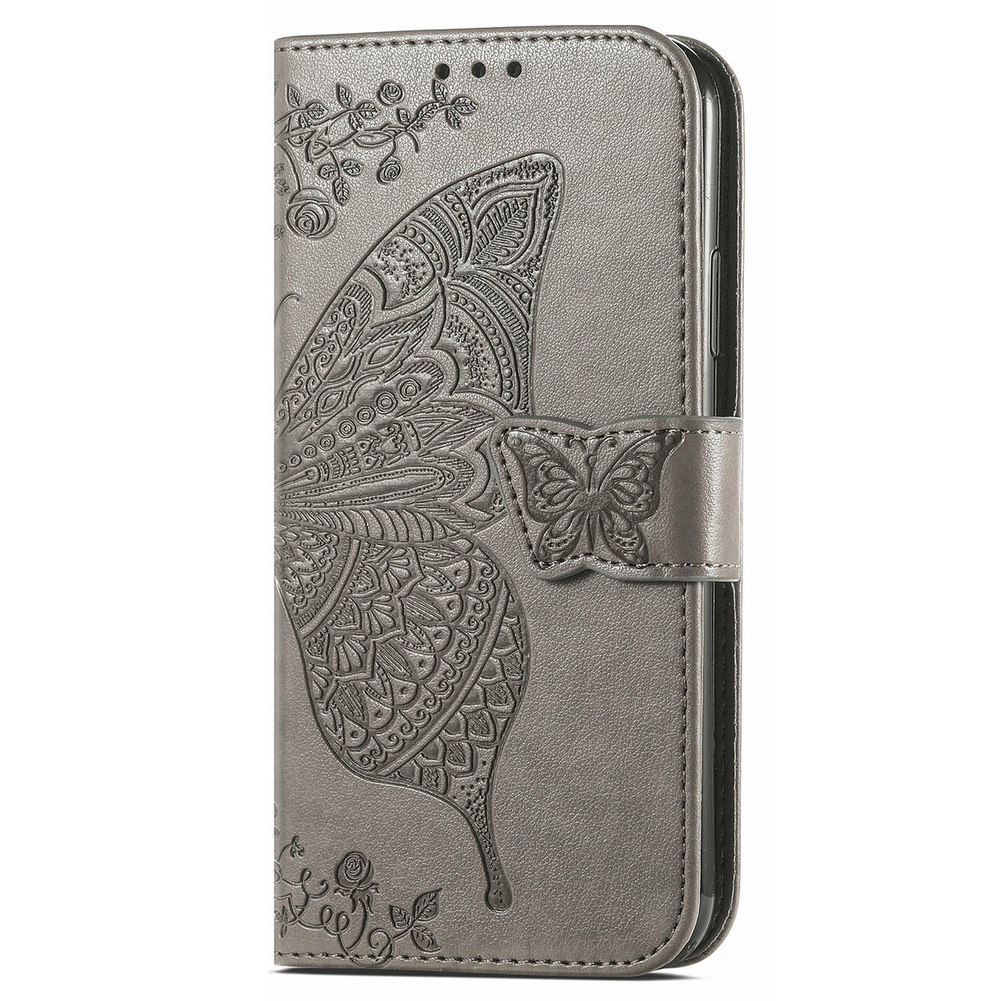 For Nokia G22 Wallet Flip Folio Cover PU Leather Stand Butterfly Imprinted Phone Case