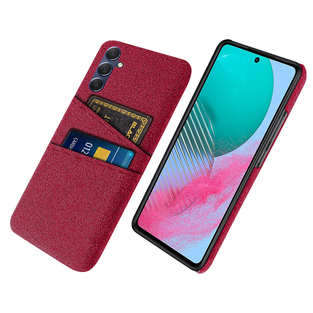 For Samsung Galaxy A24 4G Dual Card Slots Phone Case PC + Cloth Anti-drop Cover