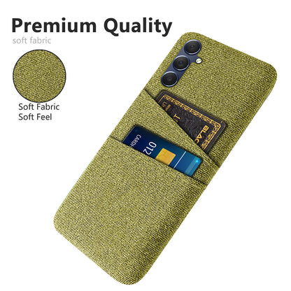 For Samsung Galaxy A24 4G Dual Card Slots Phone Case PC + Cloth Anti-drop Cover