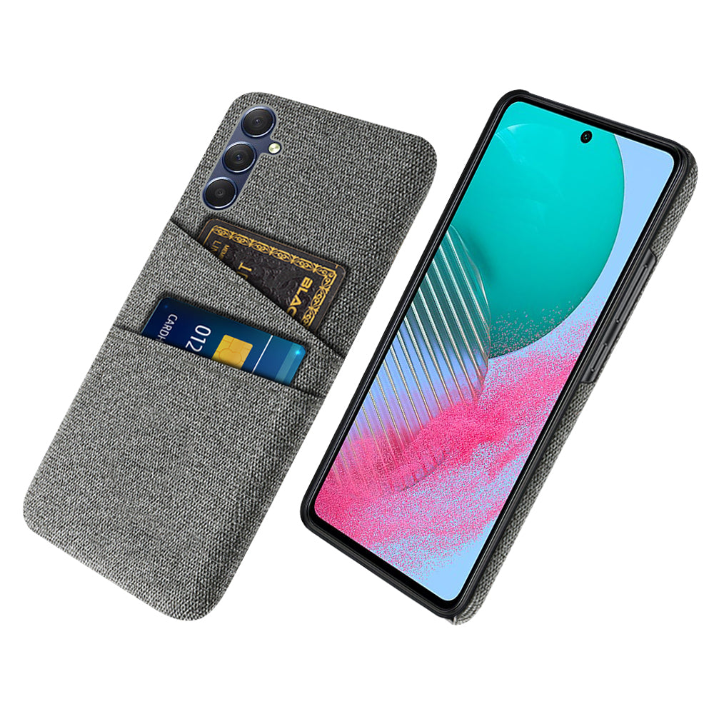 For Samsung Galaxy A24 4G Dual Card Slots Phone Case PC + Cloth Anti-drop Cover