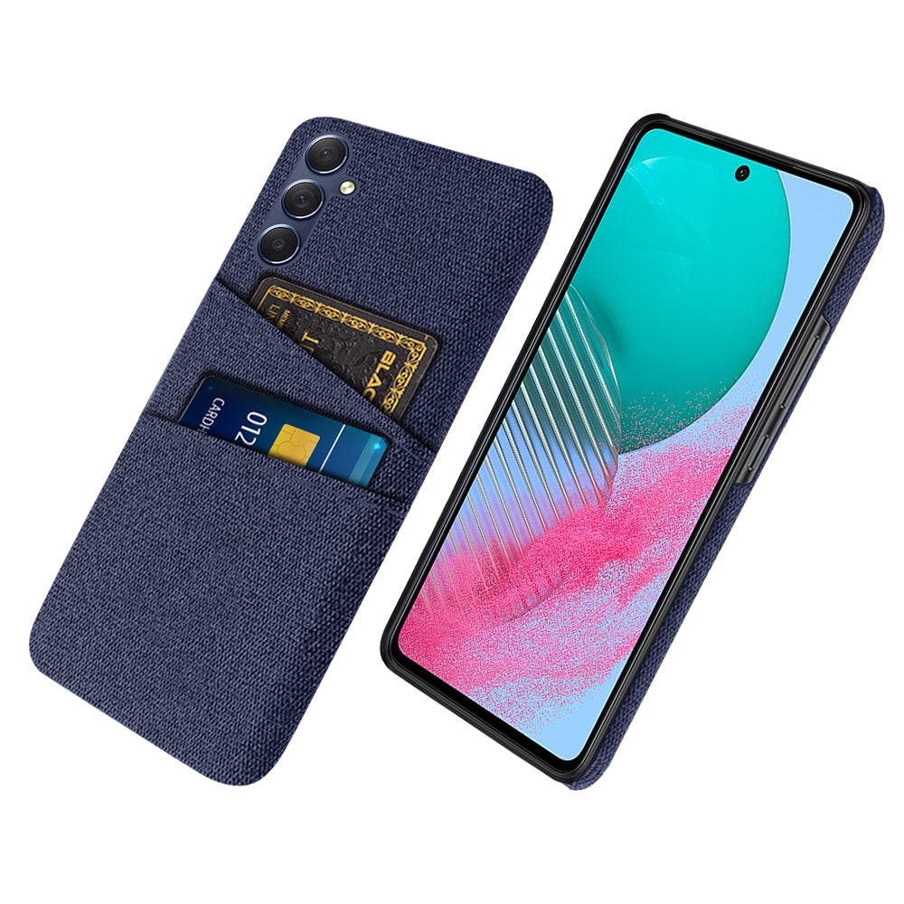 For Samsung Galaxy A24 4G Dual Card Slots Phone Case PC + Cloth Anti-drop Cover