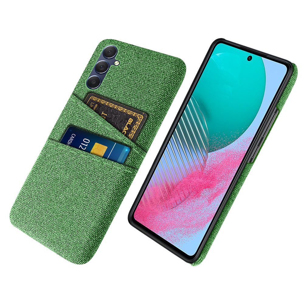 For Samsung Galaxy A24 4G Dual Card Slots Phone Case PC + Cloth Anti-drop Cover