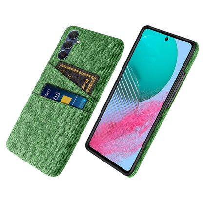 For Samsung Galaxy A24 4G Dual Card Slots Phone Case PC + Cloth Anti-drop Cover