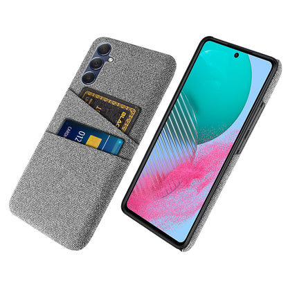 For Samsung Galaxy A24 4G Dual Card Slots Phone Case PC + Cloth Anti-drop Cover