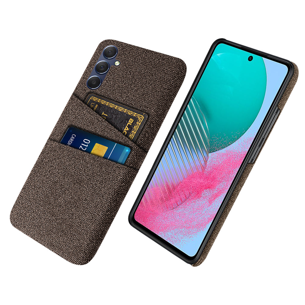 For Samsung Galaxy A24 4G Dual Card Slots Phone Case PC + Cloth Anti-drop Cover