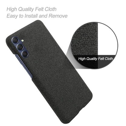 For Samsung Galaxy A24 4G Non-Slip Case Cloth+Hard PC Protective Guardian Phone Cover