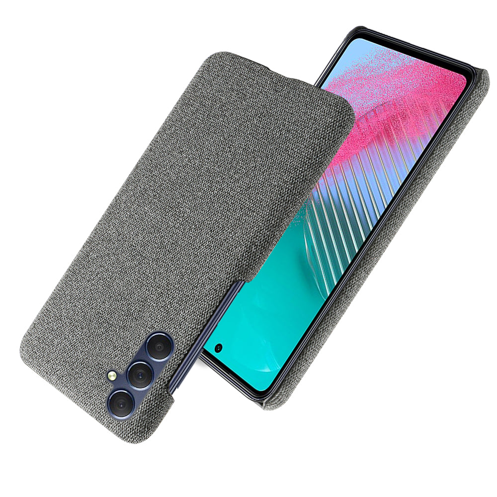 For Samsung Galaxy A24 4G Non-Slip Case Cloth+Hard PC Protective Guardian Phone Cover