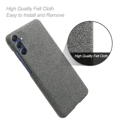 For Samsung Galaxy A24 4G Non-Slip Case Cloth+Hard PC Protective Guardian Phone Cover
