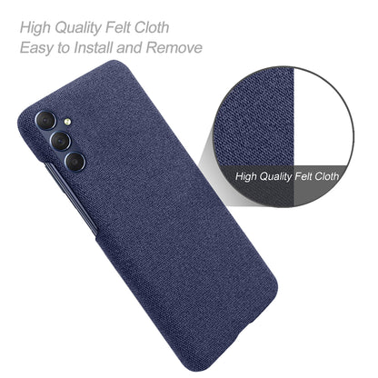 For Samsung Galaxy A24 4G Non-Slip Case Cloth+Hard PC Protective Guardian Phone Cover