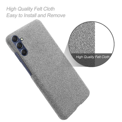 For Samsung Galaxy A24 4G Non-Slip Case Cloth+Hard PC Protective Guardian Phone Cover