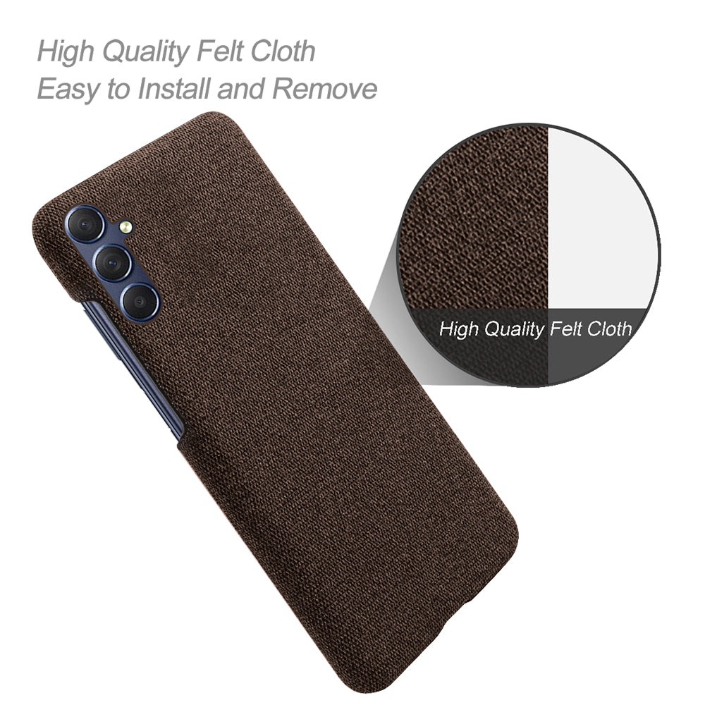 For Samsung Galaxy A24 4G Non-Slip Case Cloth+Hard PC Protective Guardian Phone Cover